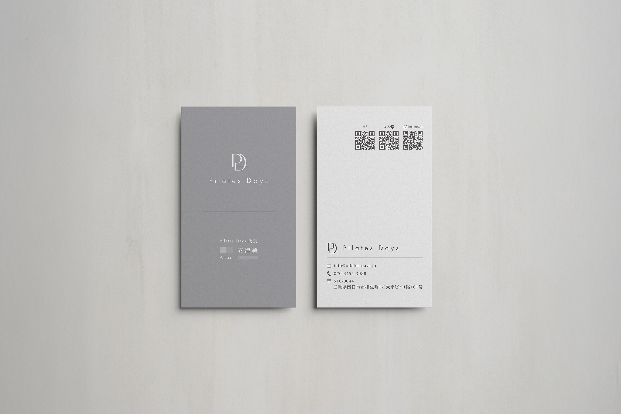 Pilates Days 名刺